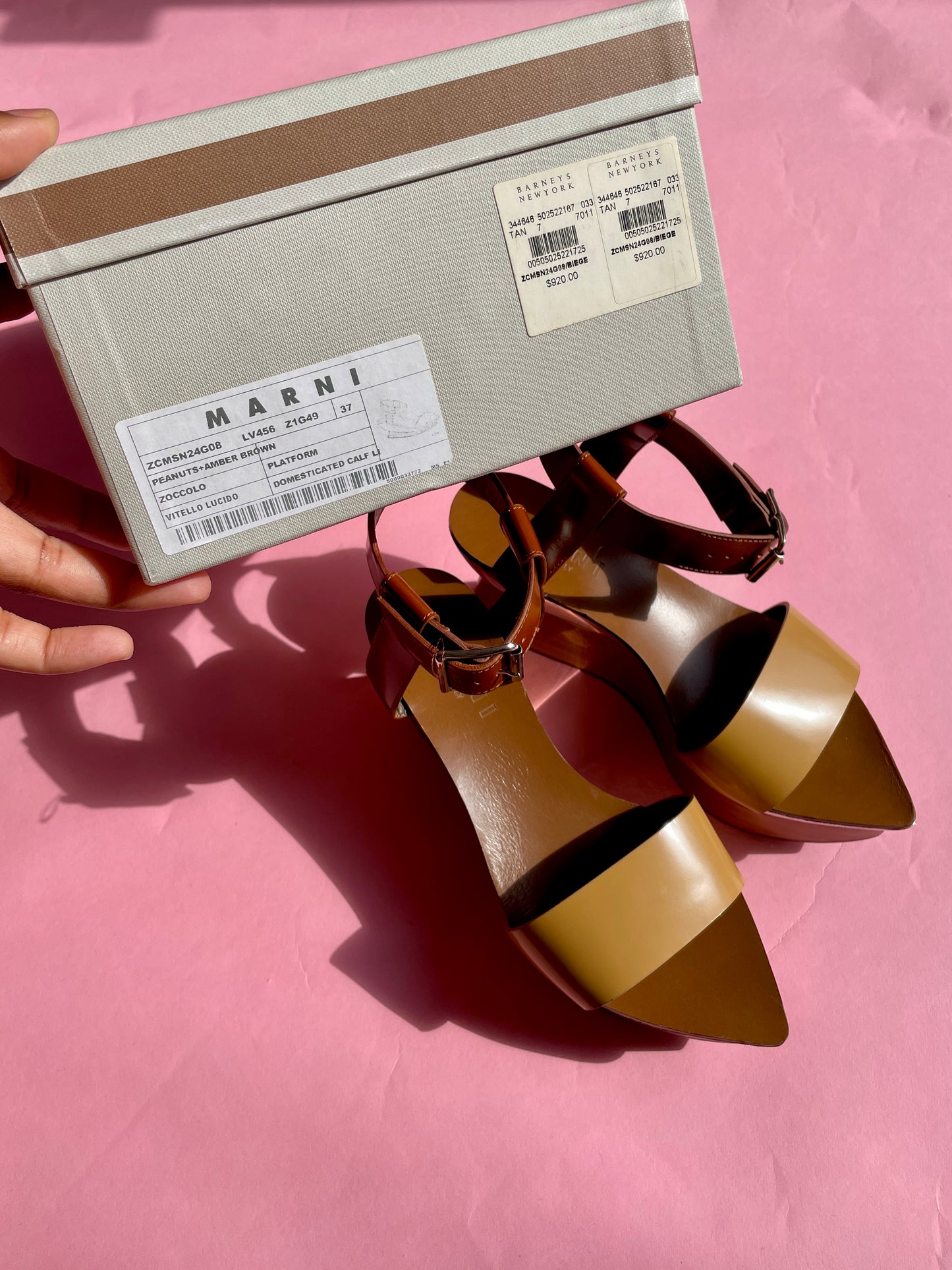 Marni Mirror Wood Wedges