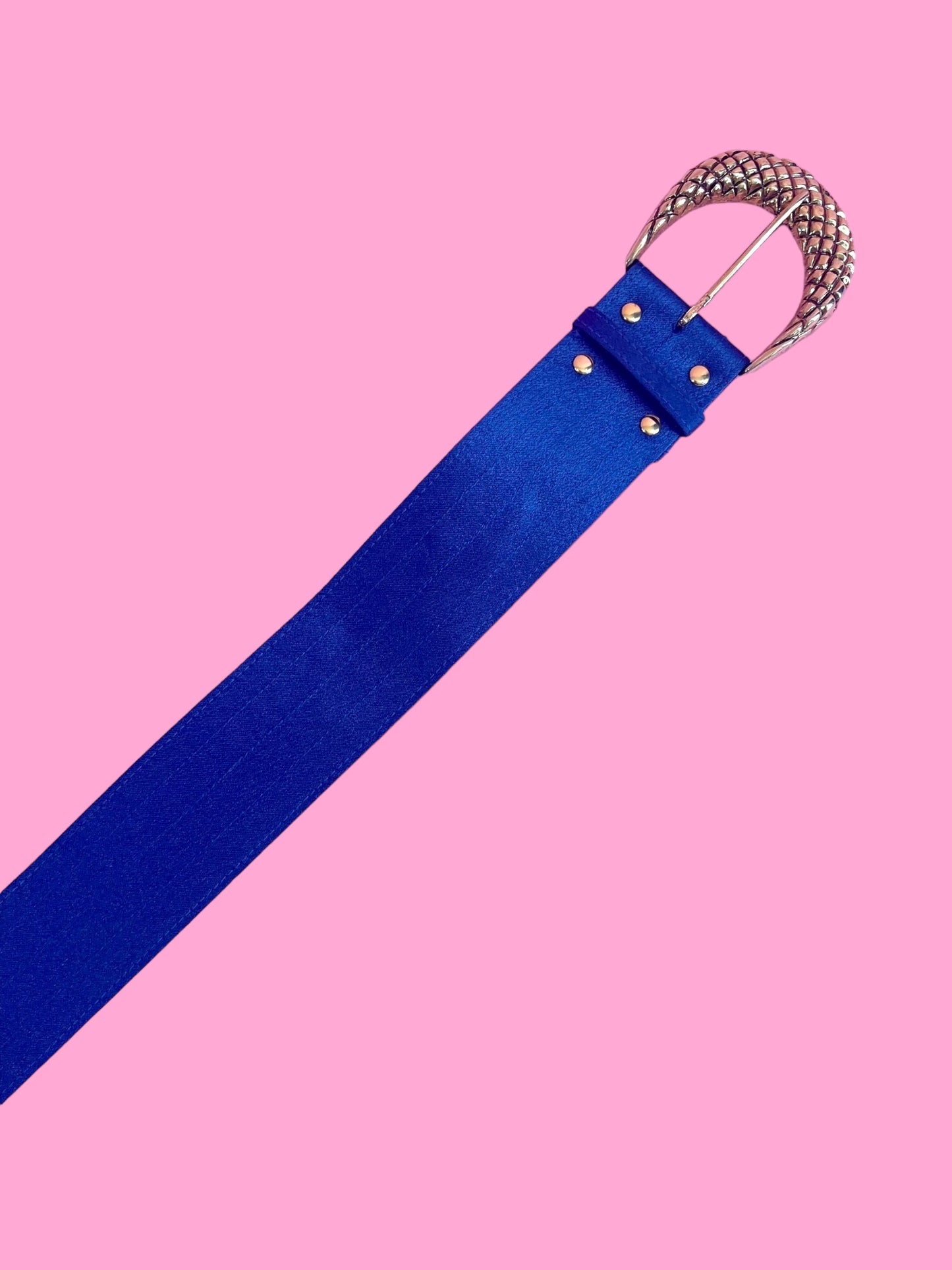 Blue Satin Belt