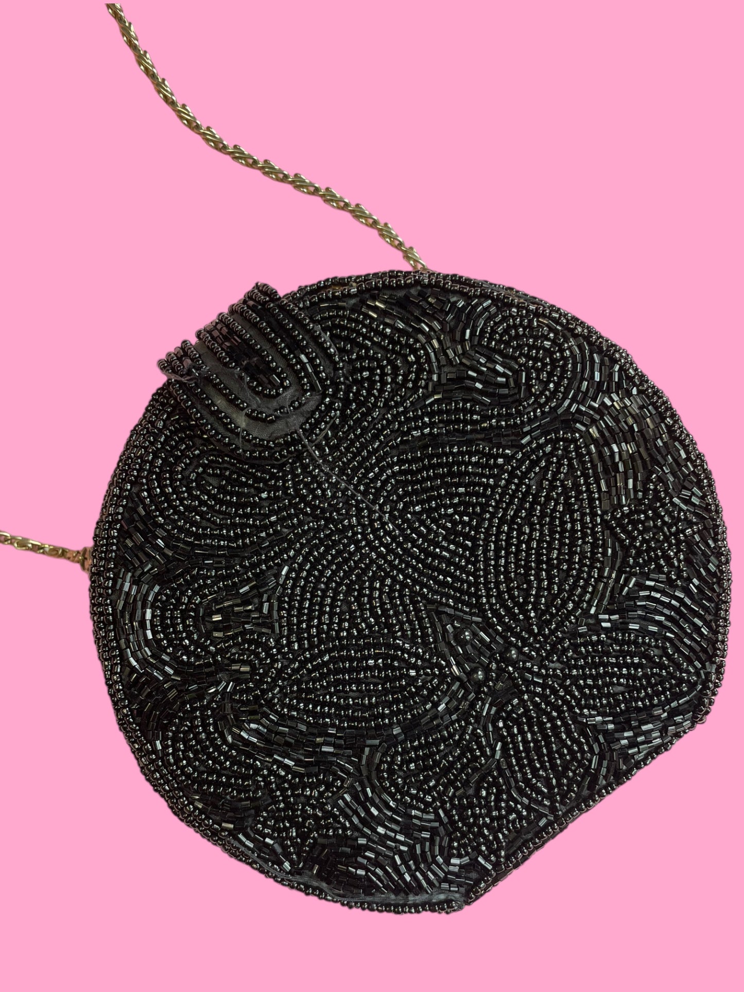 Vintage Beaded Circle Bag