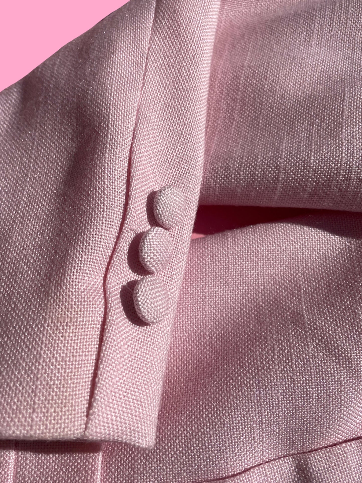 Reworked Vintage Pink Suit Set