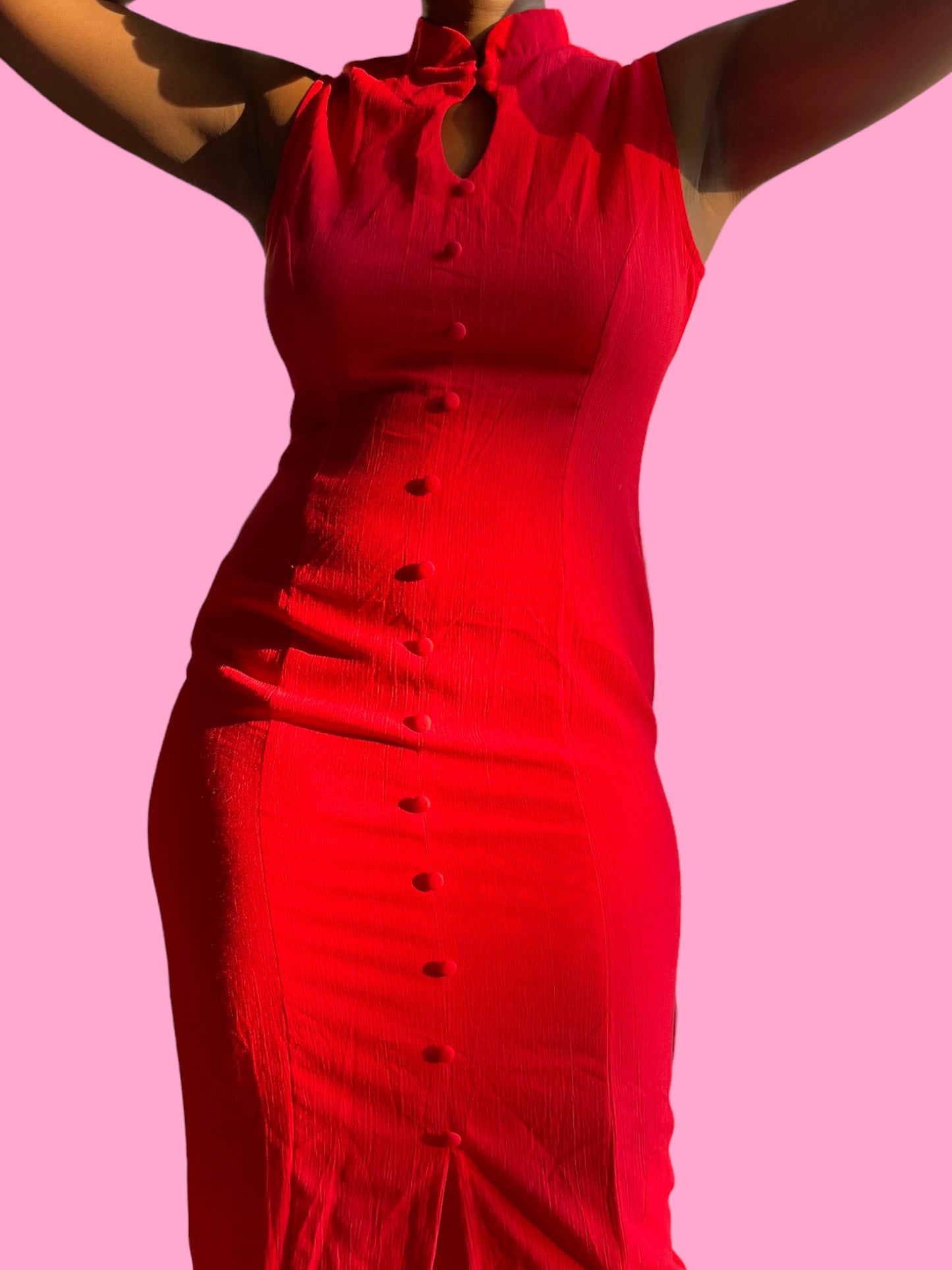 Vintage Red Maxi Dress