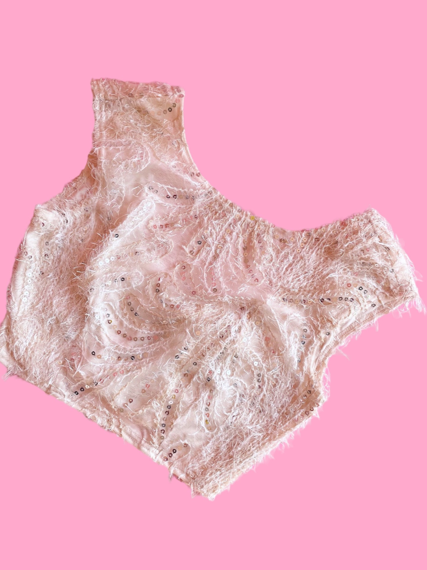 Feather Crop Top