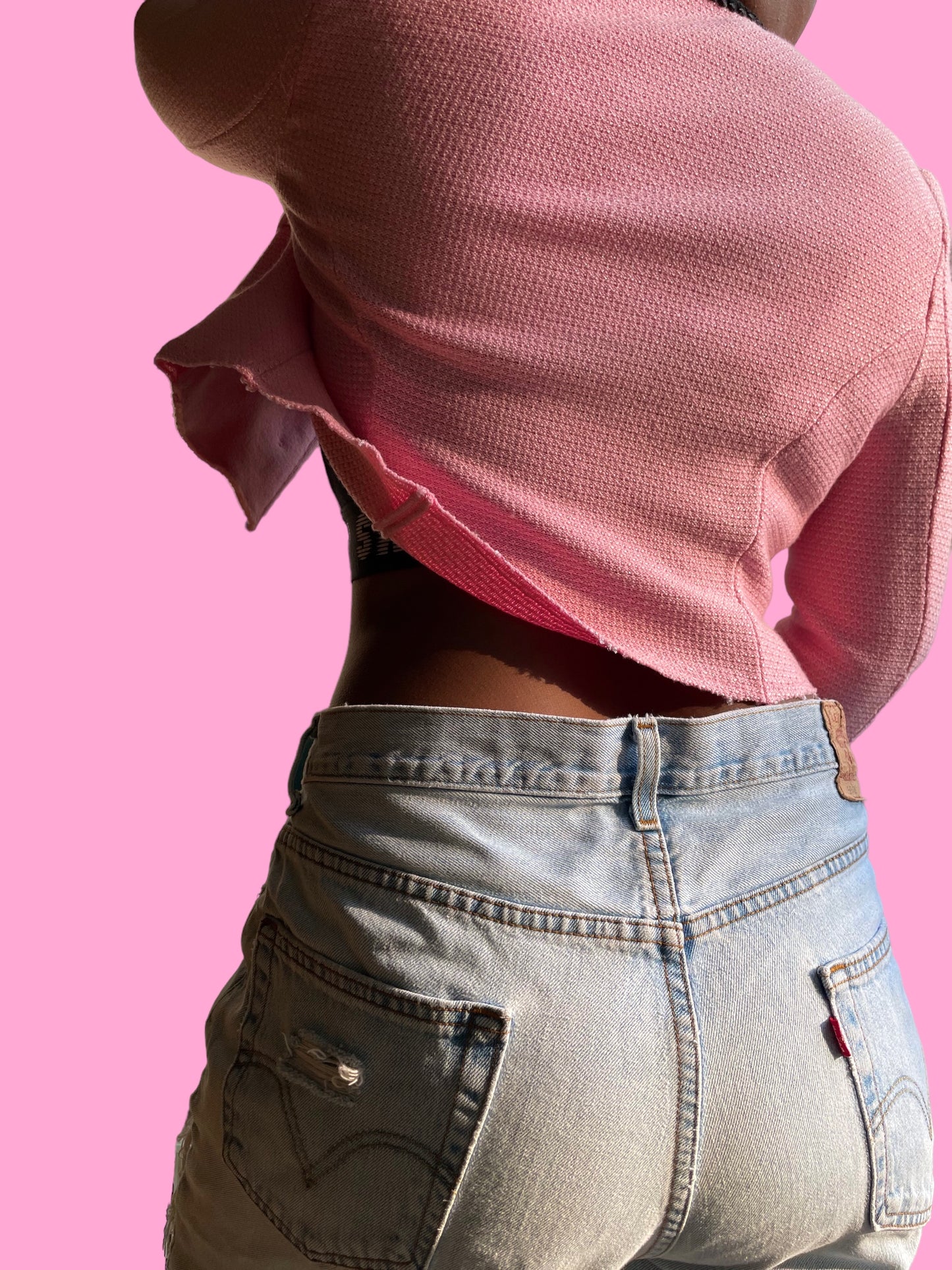 Cropped Pink Vintage Jacket