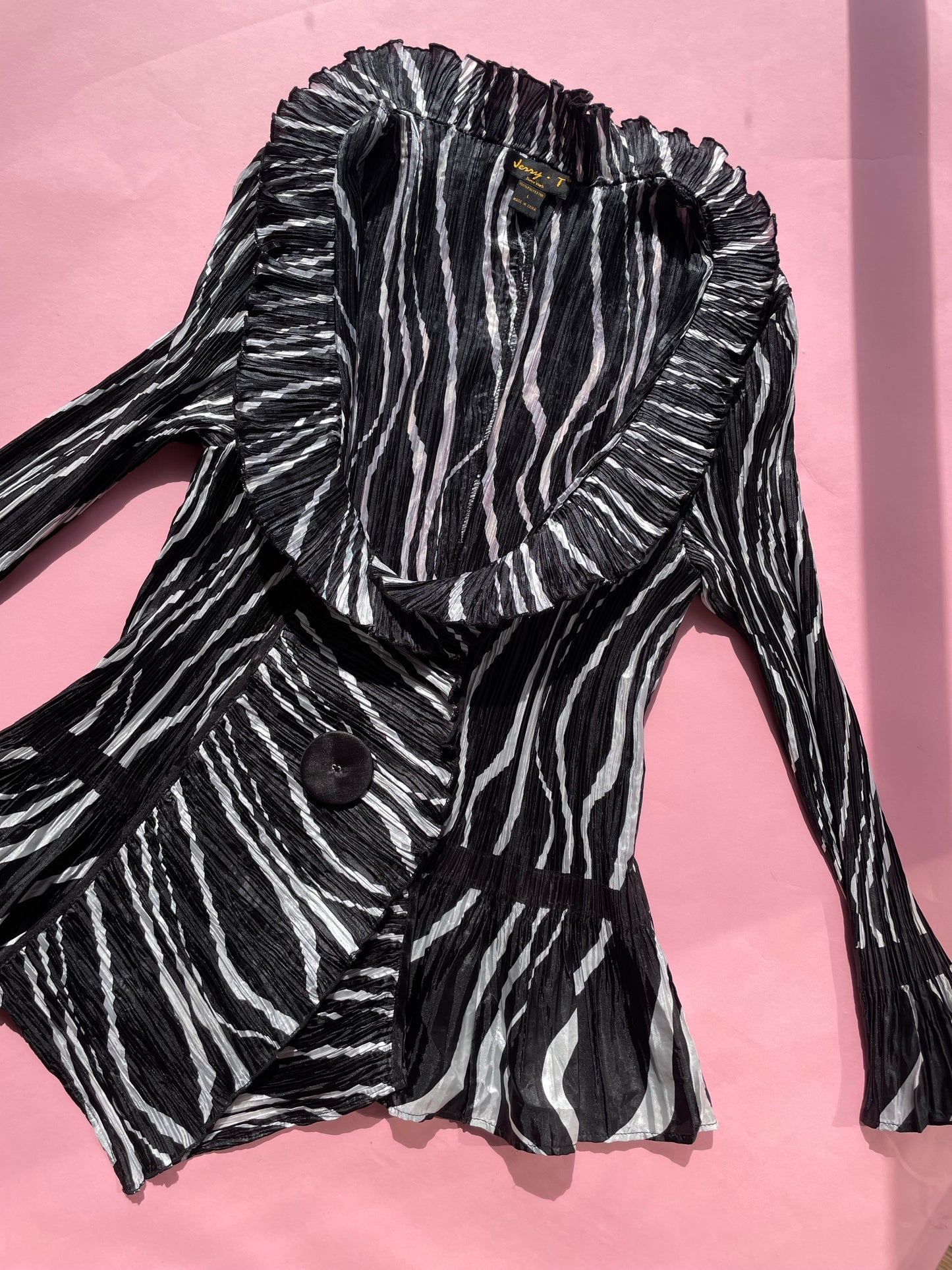 Vintage Zebra Print Top