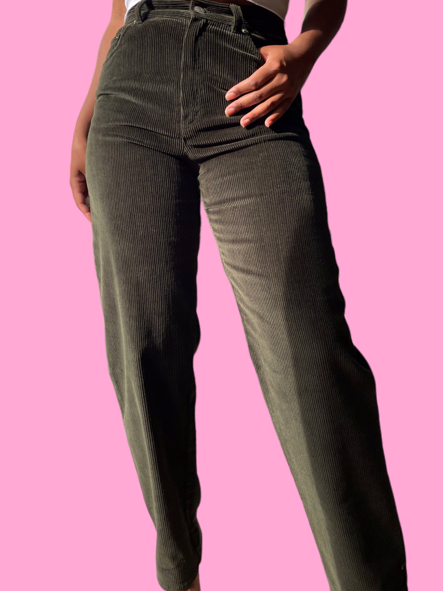 Ralph Lauren dark green corduroy pants.