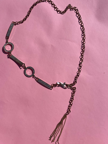 Gold Rhinestone Chain Belt