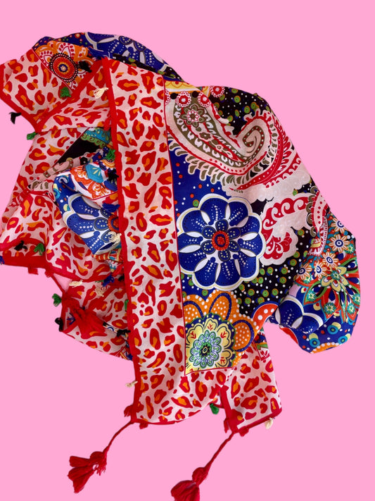 Festive Tassel Scarf