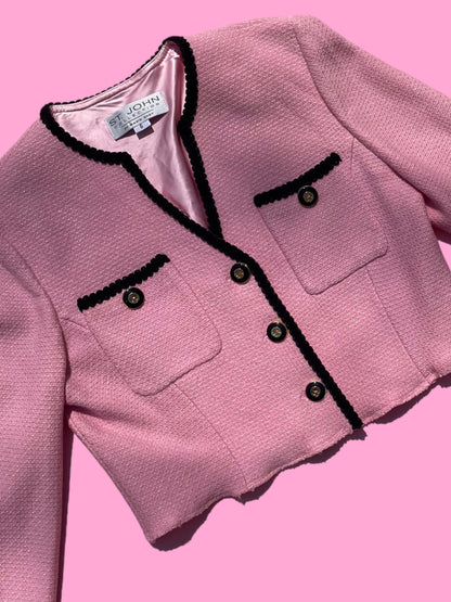 Cropped Pink Vintage Jacket