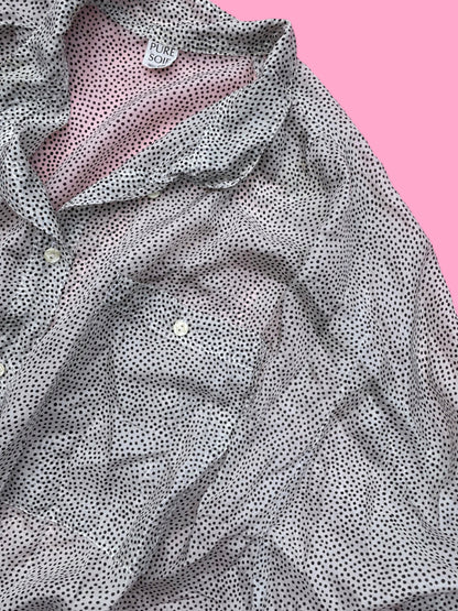 Vintage Polka Dot Silk Top