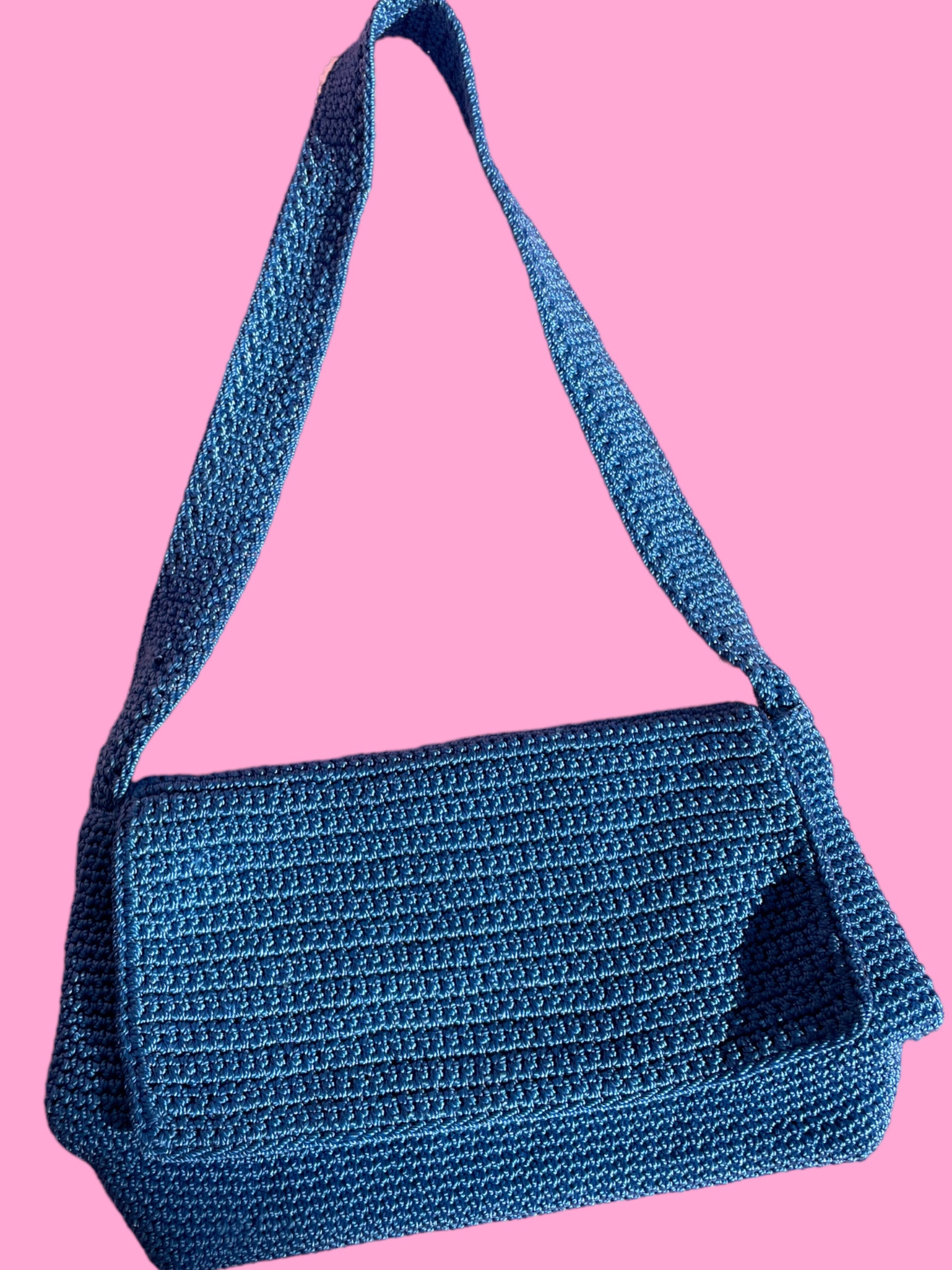 Y2K Crochet Shoulder Bag