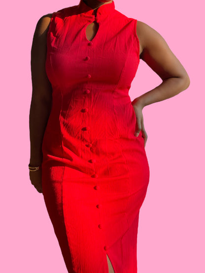Vintage Red Maxi Dress