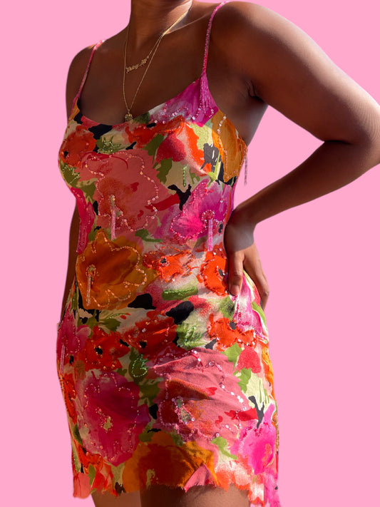 Floral Embellished Dress